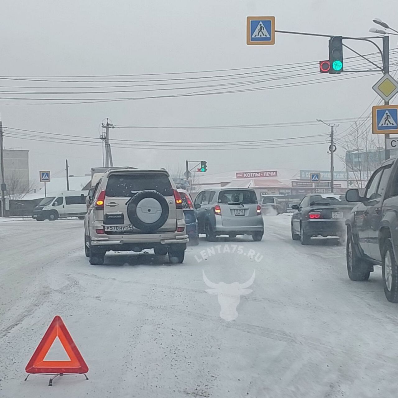 ДТП на Романовском тракте с участием трех авто (07.12.2023)