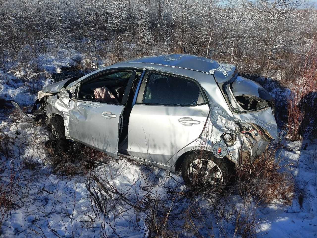 Водитель Mazda Demio погиб в жёстком ДТП в Чернышевском районе